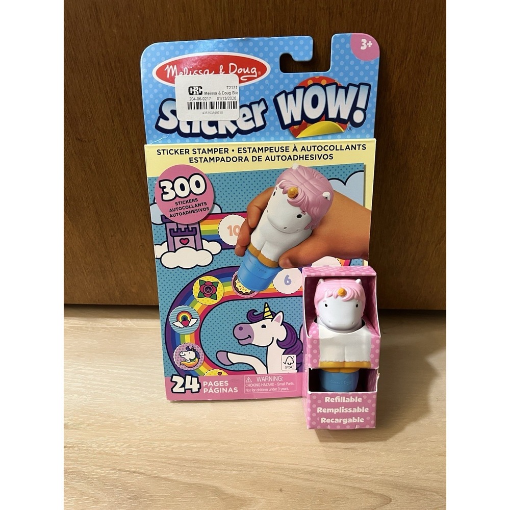Melissa & Doug Sticker Wow!™ 24-Page Activity Pad and Sticker‎ Stamper, 300